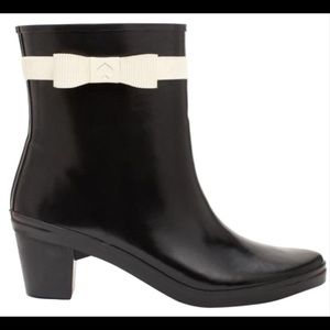 Kate Spade Paloma Black & White Rain Boots